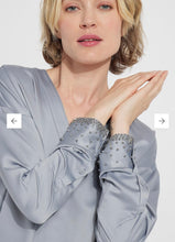 Load image into Gallery viewer, Beaded Satin Top