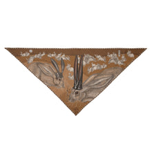 Load image into Gallery viewer, The Floating Rabbits Silk Twill Triangle Scarf