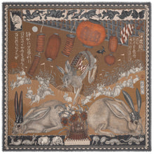 Load image into Gallery viewer, The Floating Rabbits Wool Silk Shawl