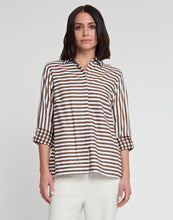 Load image into Gallery viewer, Xena 3/4 Sleeve Stripe/Gingham Top