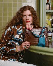 Load image into Gallery viewer, Jackie Frame Bag Croc Embossed Leather