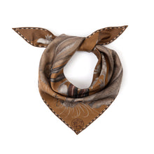 Load image into Gallery viewer, The Floating Rabbits Silk Twill Triangle Scarf