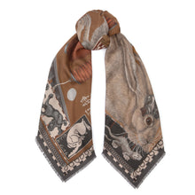 Load image into Gallery viewer, The Floating Rabbits Wool Silk Shawl