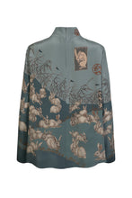 Load image into Gallery viewer, The Floating Rabbits High Neck Blouse