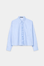 Load image into Gallery viewer, Striped Blouse with Ruffle