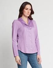 Load image into Gallery viewer, Donna Long Sleeve Wing Collar "T" Shirt