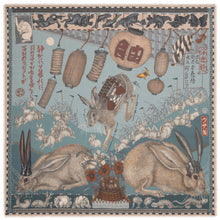 Load image into Gallery viewer, The Floating Rabbits Wool Silk Shawl