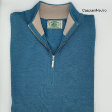 Load image into Gallery viewer, Scottish Cashmere/Silk Quarter Zip