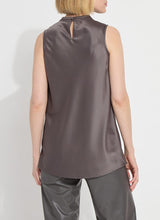 Load image into Gallery viewer, Justine Draped Mock Neck Shell