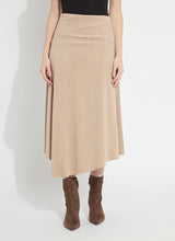 Load image into Gallery viewer, Azalea Asymmetric Hem Vegan Suede Skirt