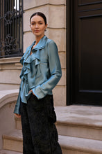 Load image into Gallery viewer, Silk Ruffle blouse