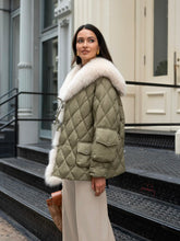 Load image into Gallery viewer, Short Down Jacket with Sailor Fox Collar