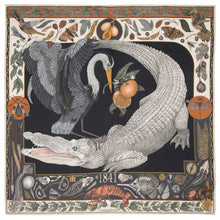 Load image into Gallery viewer, Alligator&#39;s Empire Wool Silk Scarf, Available Oct &#39;23
