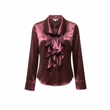 Load image into Gallery viewer, Silk Ruffle blouse