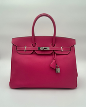 Load image into Gallery viewer, Hermès Birkin 35 Tyrien Rose
