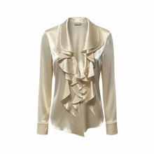 Load image into Gallery viewer, Silk Ruffle blouse