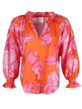Load image into Gallery viewer, Candace V-Neck Ruffle Cotton Blouse