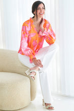 Load image into Gallery viewer, Candace V-Neck Ruffle Cotton Blouse