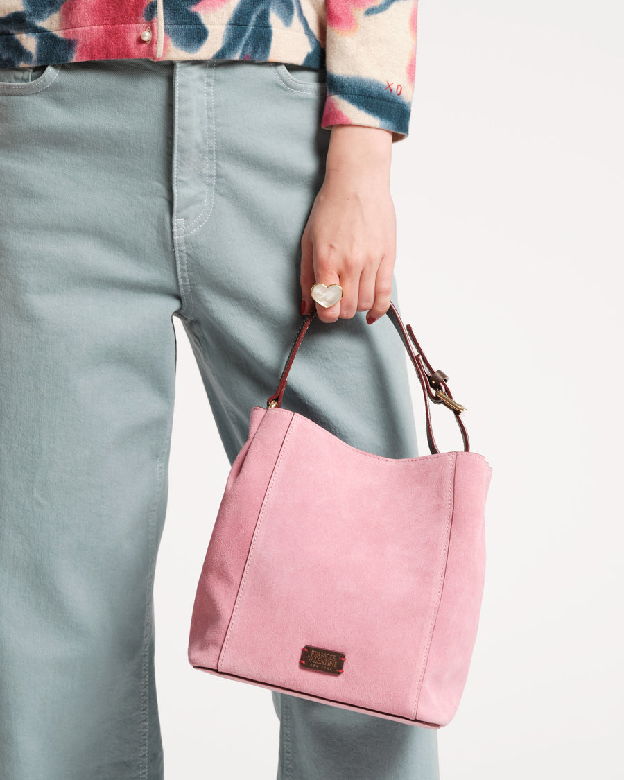 June Suede Leather Bag Pink – McCulleys of Highlands & Cashiers