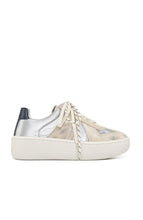 Load image into Gallery viewer, Daphne Sneaker Sand Metallic Suede