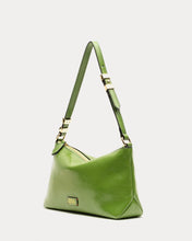 Load image into Gallery viewer, Freddie Soft Pouch Crinkled Leather Bag Green