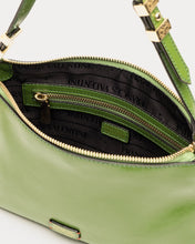 Load image into Gallery viewer, Freddie Soft Pouch Crinkled Leather Bag Green