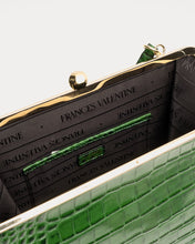 Load image into Gallery viewer, Jackie Frame Bag Croc Embossed Leather Green