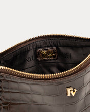 Load image into Gallery viewer, Embossed Croc Leather Wristlet