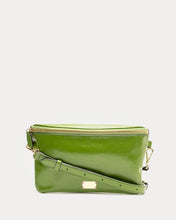 Load image into Gallery viewer, Billie Sling Crossbody Crinkled Leather Bag Green