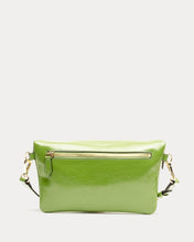 Load image into Gallery viewer, Billie Sling Crossbody Crinkled Leather Bag Green