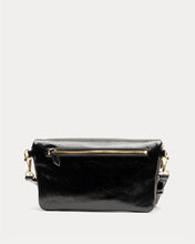 Load image into Gallery viewer, Billie Sling Crossbody Crinkled Leather Bag Black