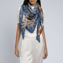 Load image into Gallery viewer, Dancing Delphinus Illustrated Scarf