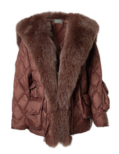 Load image into Gallery viewer, Nylon Sailor Coat with Fox Fur