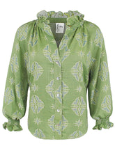 Load image into Gallery viewer, Fiona Floral Jacquard Blouse