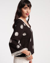 Load image into Gallery viewer, Fiona Scribble Embroidery Top