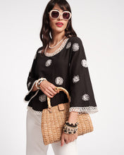 Load image into Gallery viewer, Fiona Scribble Embroidery Top