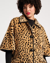 Load image into Gallery viewer, Nico Poncho Faux Fur Cheetah Print