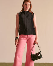 Load image into Gallery viewer, Freddie Soft Pouch Crinkled Leather Bag Black