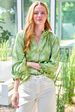 Load image into Gallery viewer, Fiona Floral Jacquard Blouse