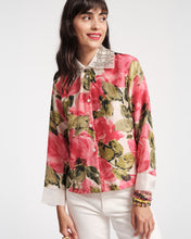Load image into Gallery viewer, Gloria Pretty Peonies Silk Organza Top