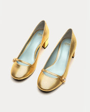 Load image into Gallery viewer, Gaga Pump Metallic Leather Gold