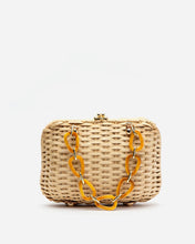 Load image into Gallery viewer, Hen Bag Wicker Basket w Chain