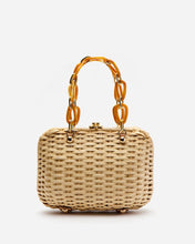 Load image into Gallery viewer, Hen Bag Wicker Basket w Chain