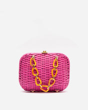 Load image into Gallery viewer, Hen Bag Wicker Basket w Chain