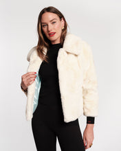 Load image into Gallery viewer, Babe White Faux Fur Jacket