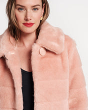 Load image into Gallery viewer, Babe Light Pink Faux Fur Jacket