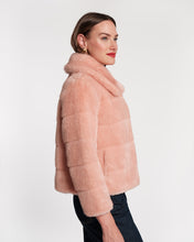 Load image into Gallery viewer, Babe Light Pink Faux Fur Jacket