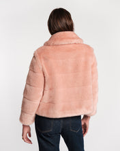 Load image into Gallery viewer, Babe Light Pink Faux Fur Jacket