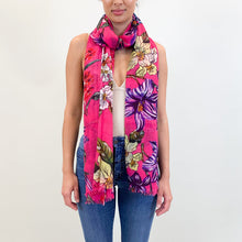 Load image into Gallery viewer, Floral Cashmere Scarf