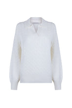 Load image into Gallery viewer, Cropped Cable Cashmere Sweater